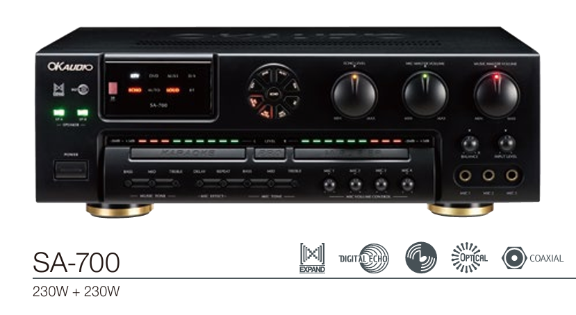 OKAUDIO 歡唱卡拉OK擴大機 SA-700