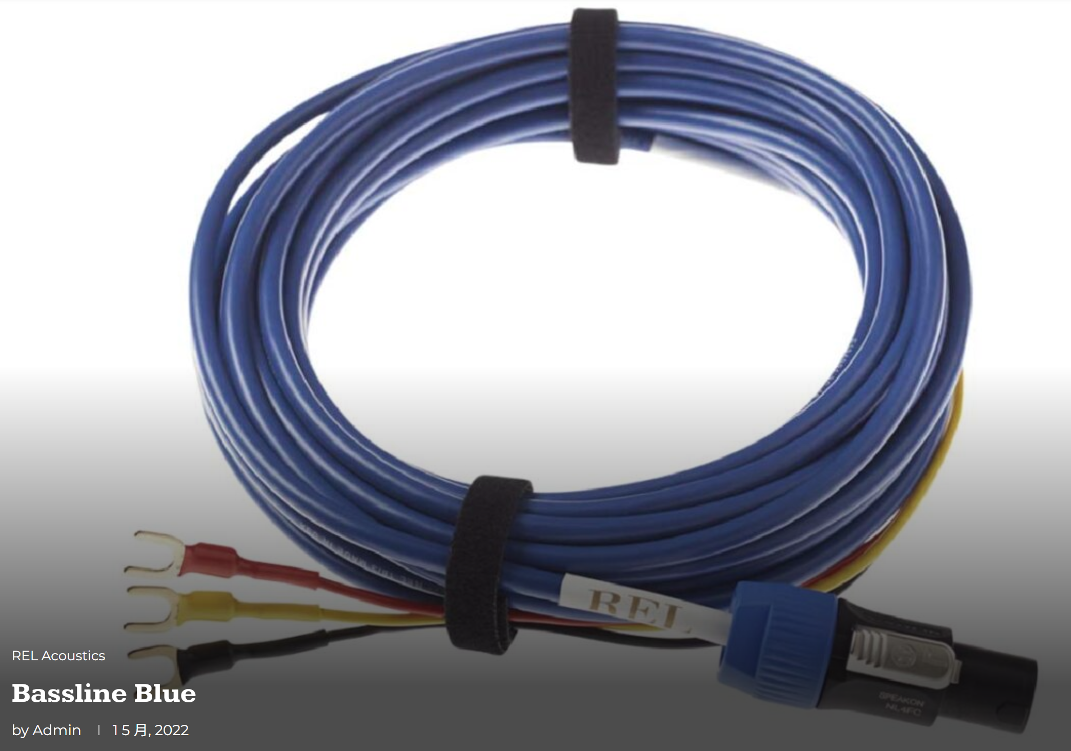  REL 低音系統優化電纜
